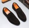 Fashion Men'S Casual Shoes Suede Pu Leather Mens Slip-On Light Comfortable Driving Loafers Moccasins Men Party Wedding Flat