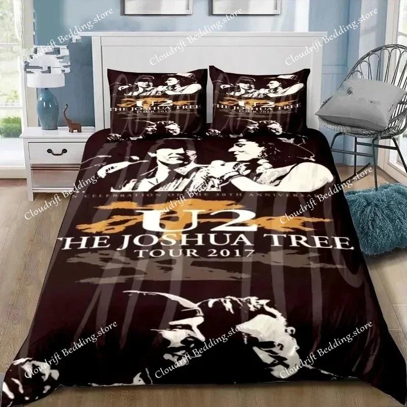 Rock U2 Band Bedding Set Quilt Cover Pillowcase Comforter king Queen Size Boys Adult Duvet Cover Bed Set