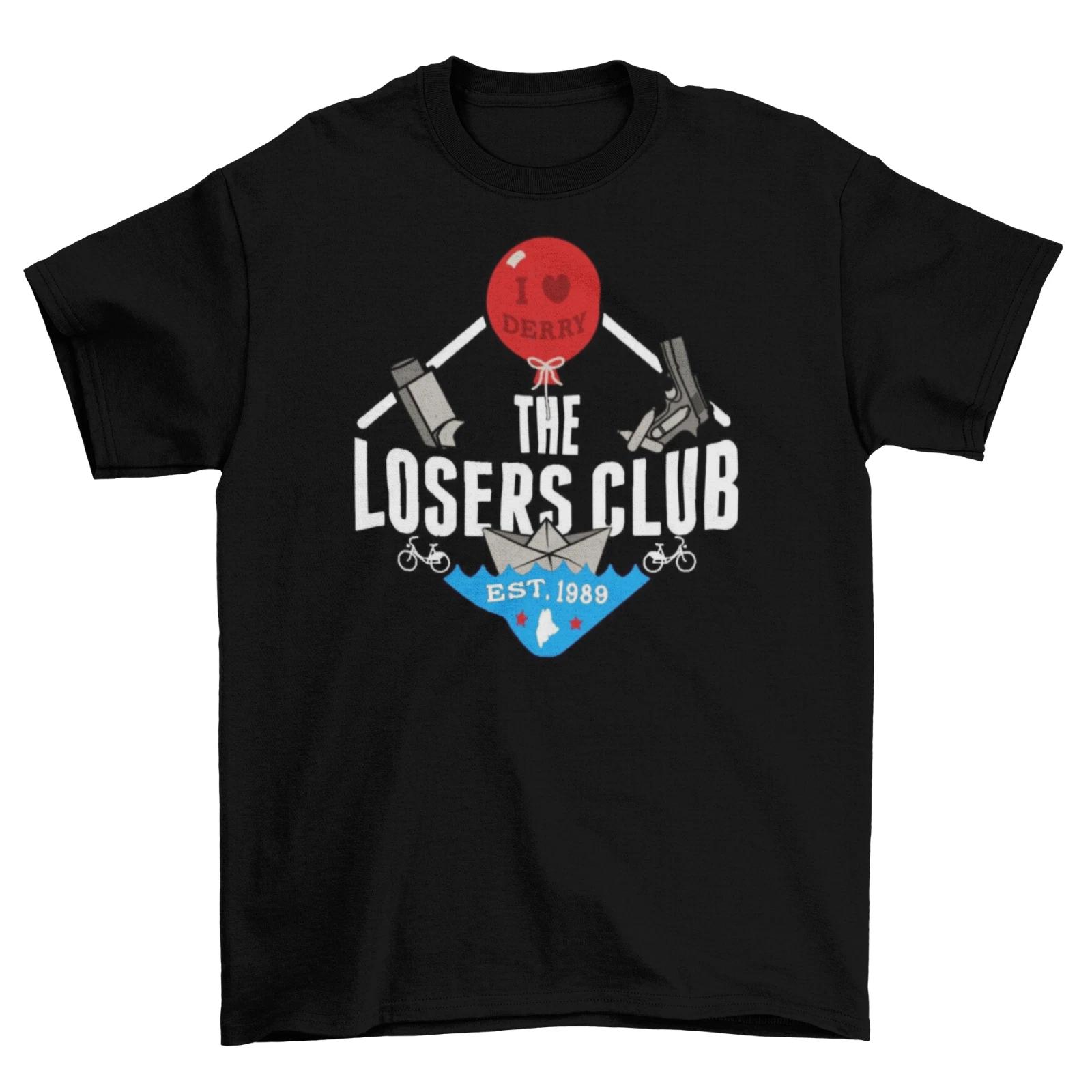 The Losers Club IT T-Shirt Unisex Funny Horror Cotton Adult Clown Stephen King L