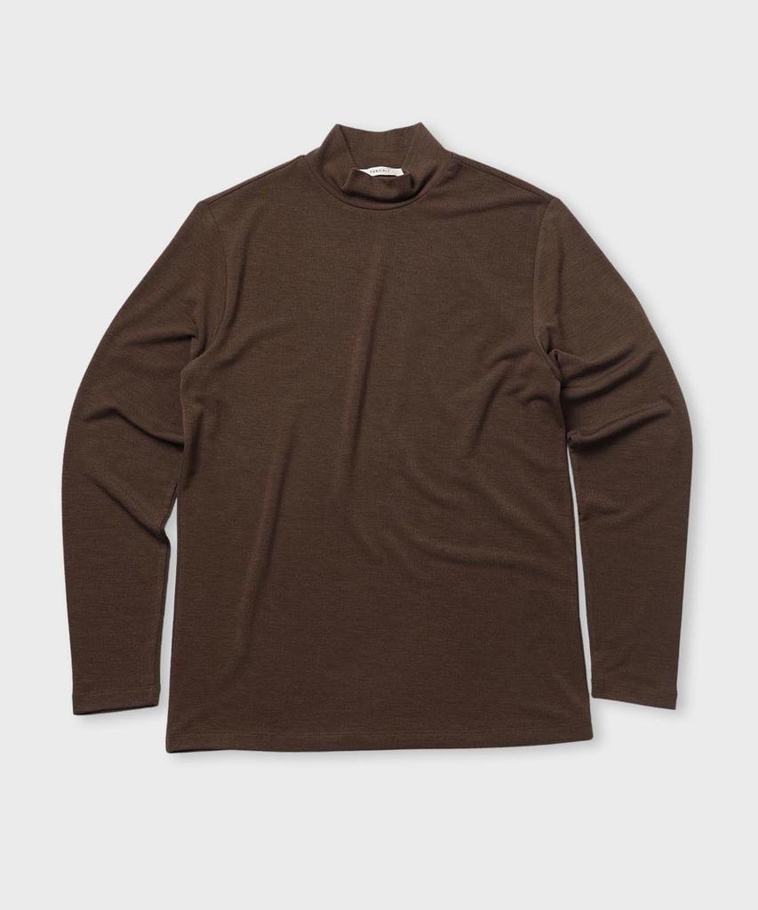 PANICALE Slim Fit Embroidered Turtleneck T-Shirt [7 Colors]