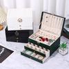 Delesys 3-Layer Large Capacity Multi-Functional Drawer-Type Jewelry Box Storage Box Creative Novel Women'S Home Decoration Box