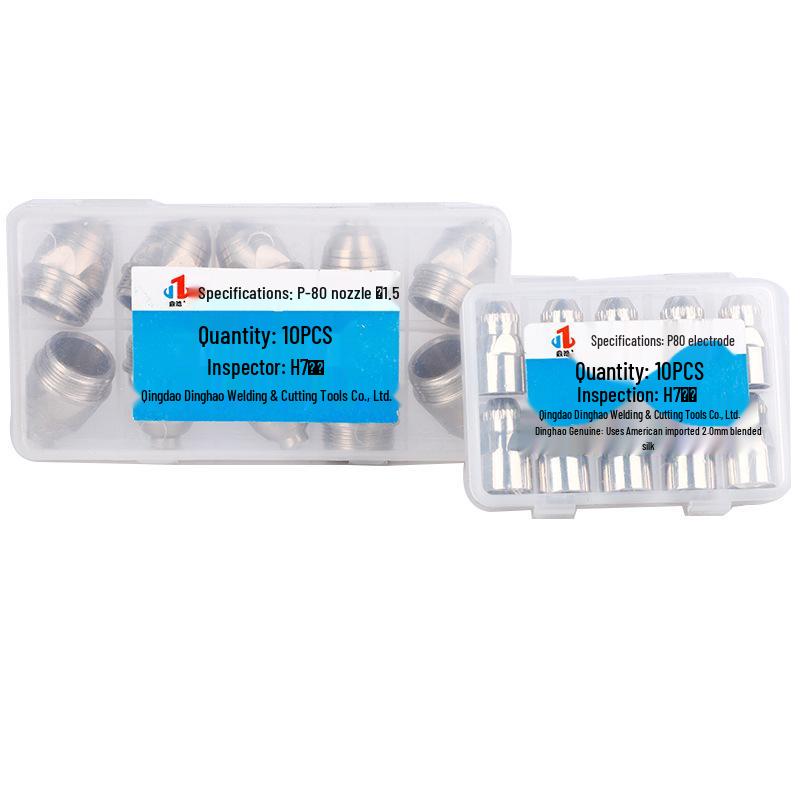 High-Quality P80 Plasma Cutting Nozzle with Hafnium Tip for Cutting Torch