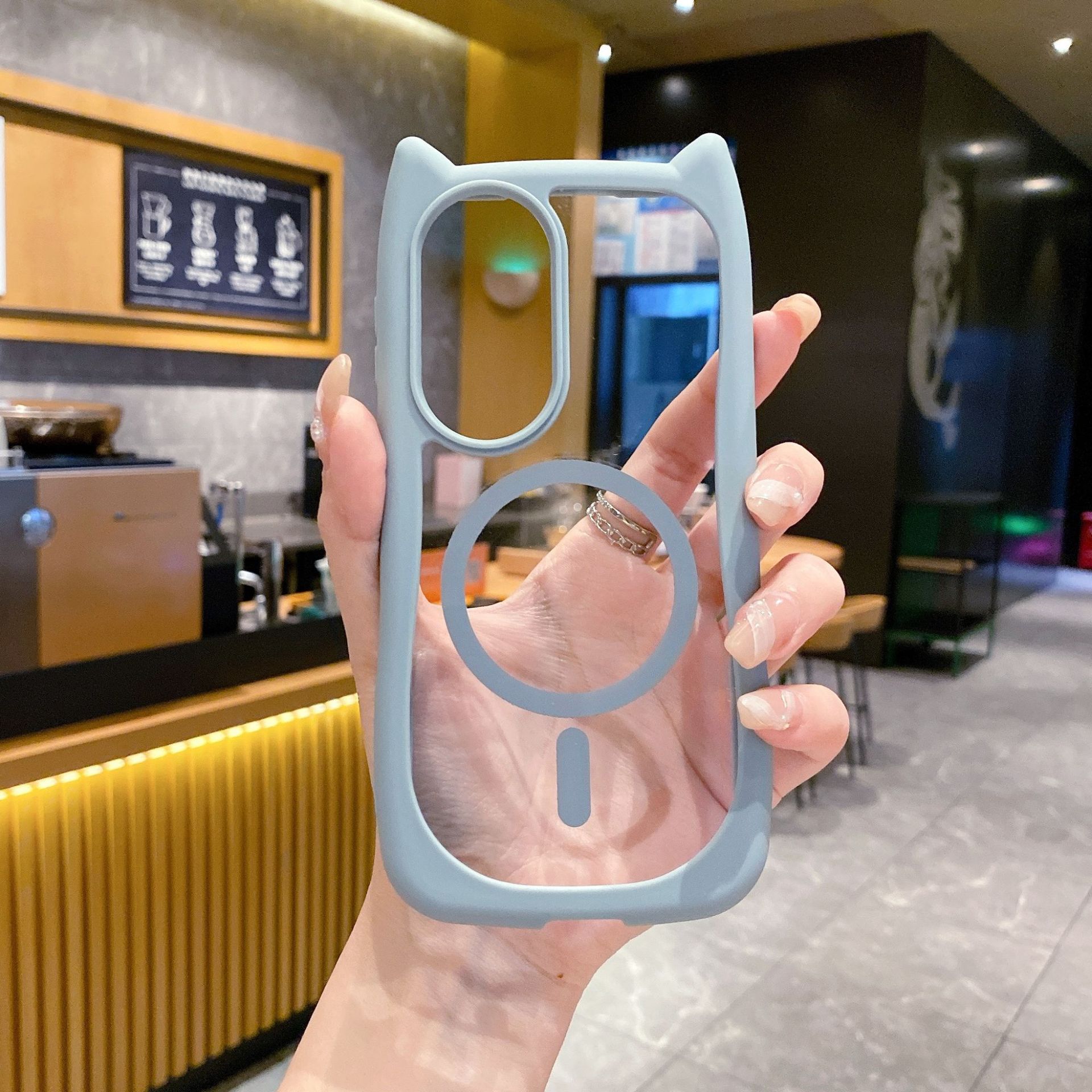 

Подходит для чехла для мобильного телефона Huawei Pura70PRO, кошачьи ушки Mate60, силиконовый акриловый защитный чехол NOVA12, P50 Huawei-NOVA10