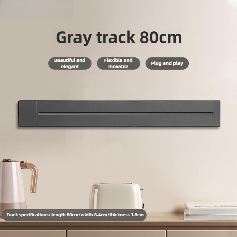Multi-way Plug Movable Track Power Socket Adapter Wall Power Sliding Rail Socket Home Kitchen Appliances
