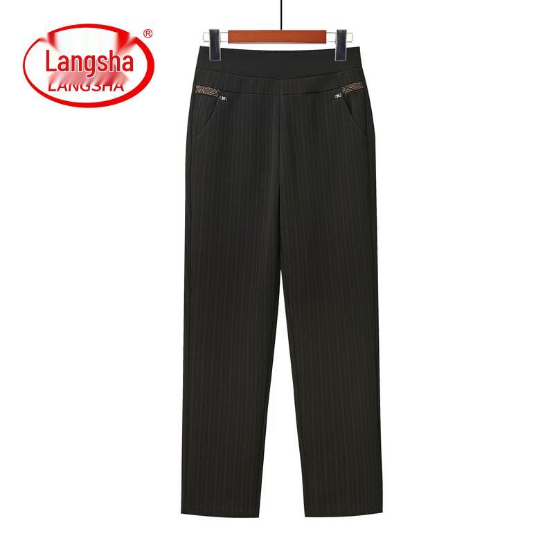LangSha Women s High-Waist Loose Fit Pants XL