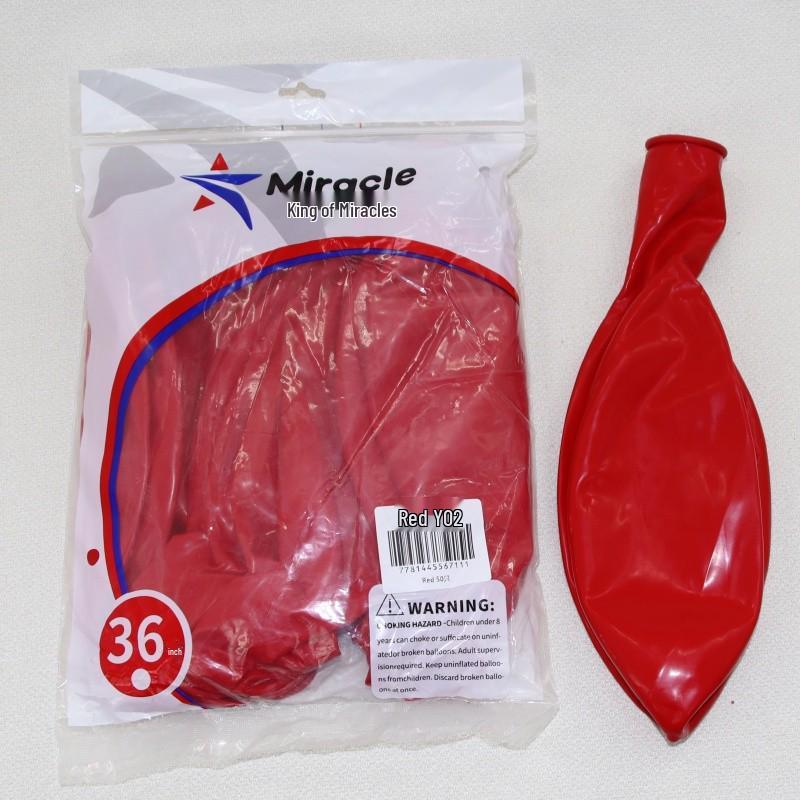Miracle Star 36" Transparent Latex Balloon for Birthday, Party, Wedding Decor