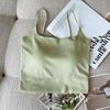 Simple and Seamless Design Feeling Beautiful Back Bra One Pure Want To Take Breast Pad Backless Small Halter Vest Women Inside The Top