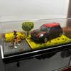 Escena de Estacionamiento Nueva Escala Pantalla Modelo Miniatura Almacenamiento de Coches Modelo Estacionamiento Modelo de Coche Camión Modelo de Plástico Pantalla Colección Fotografía Miniatura