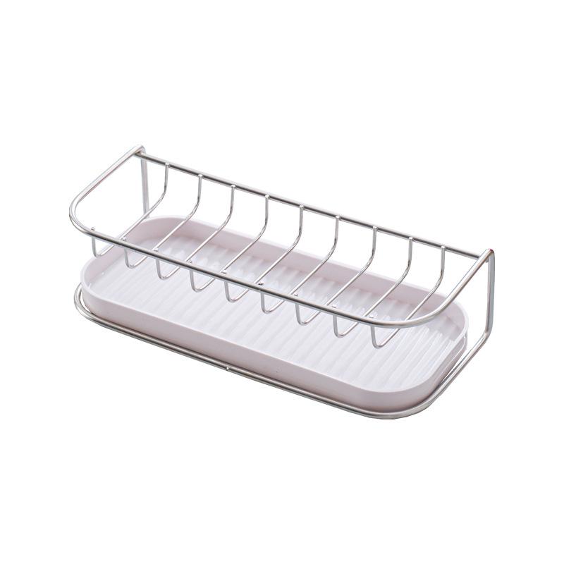 W-shaped Stainless Steel Soap Dish Rack for Bathroom