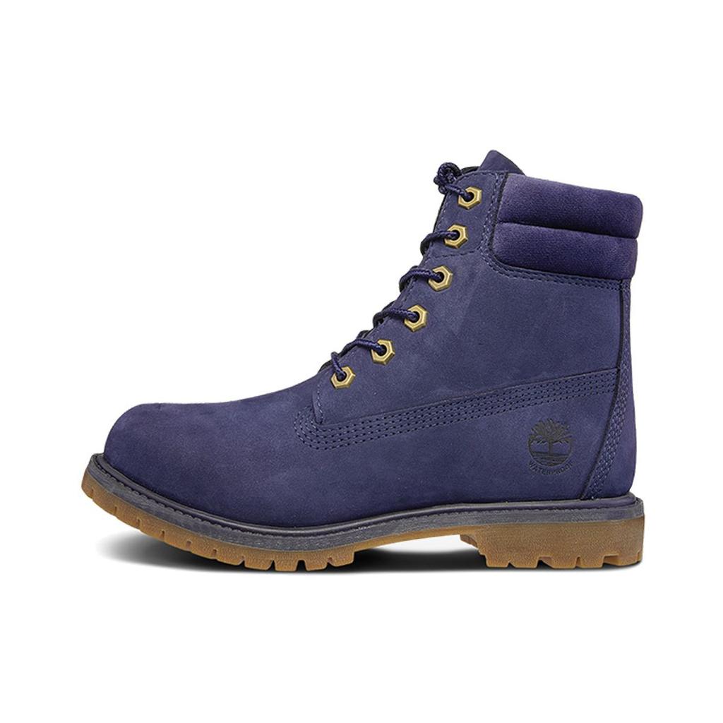 Timberland 6 Inch Waterproof Leather Outdoor Casual Martin Boots Women Boots Dark-Blue A1ZTN