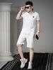 Ozhouzhan 2025 Summer New Men's Polo Shirt Lapel Short Sleeve T-shirt Trendy Embroidered Badge Top Clothes Men