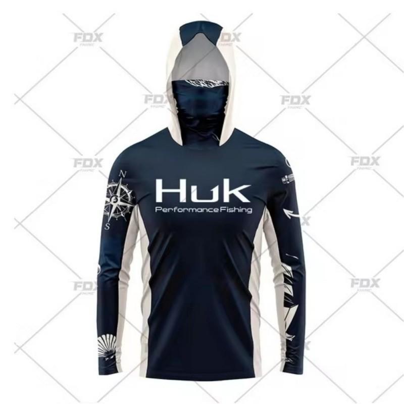 Lightweight UV Protection Fishing Hoodie Long Sleeve Rash Guard Outdoor Angling Water Sports