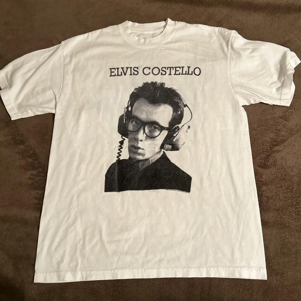 

VIntage Elvis Costello Cotton Shirt Unisex Concert S to 5X EL486 Unisex T-Shirt XXXXL