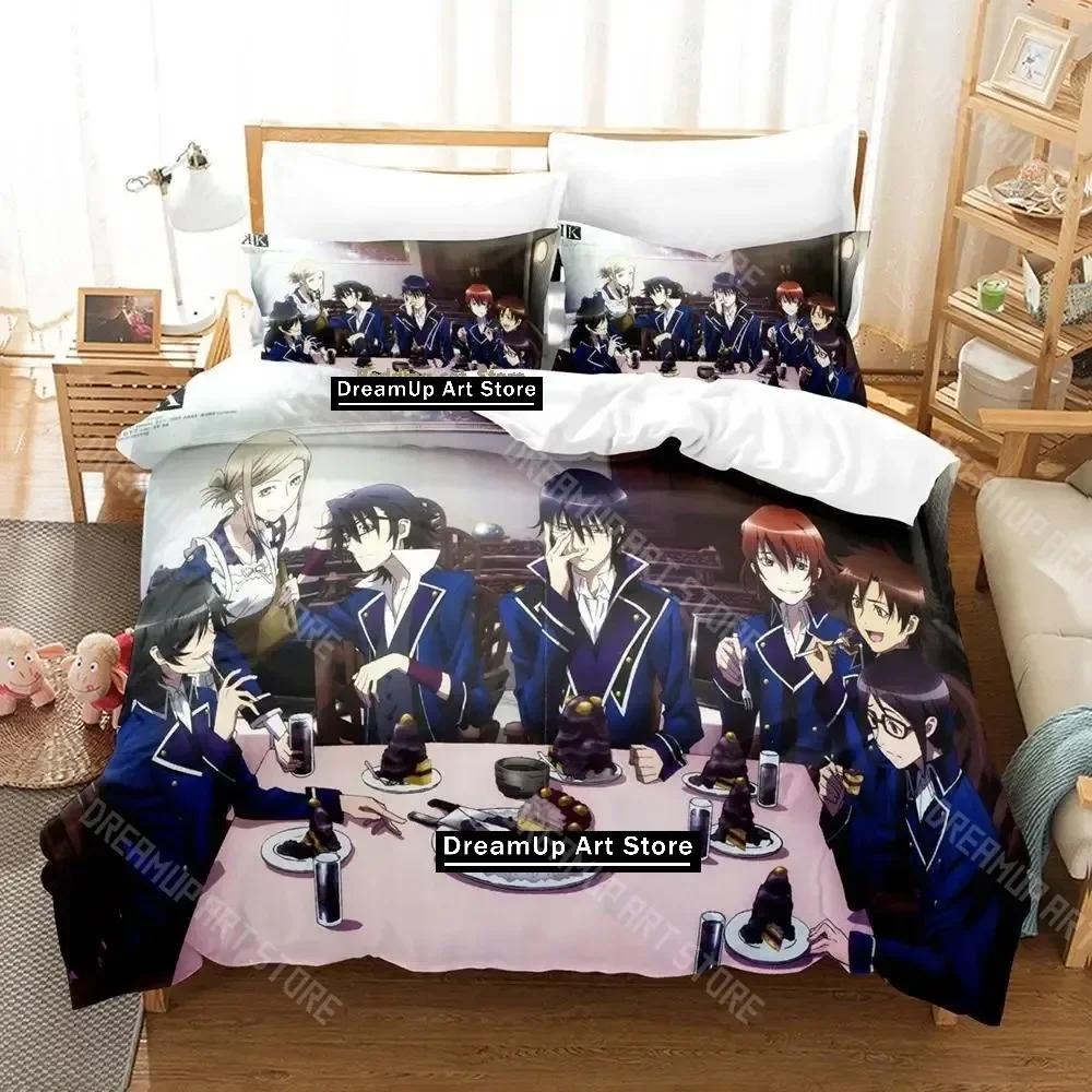 3D Print K Project Mikoto Suoh No Blood! No Bone! No Ash! Bedding Set Single Twin Full Queen King Size Bed Set Adult Kid Bedroom