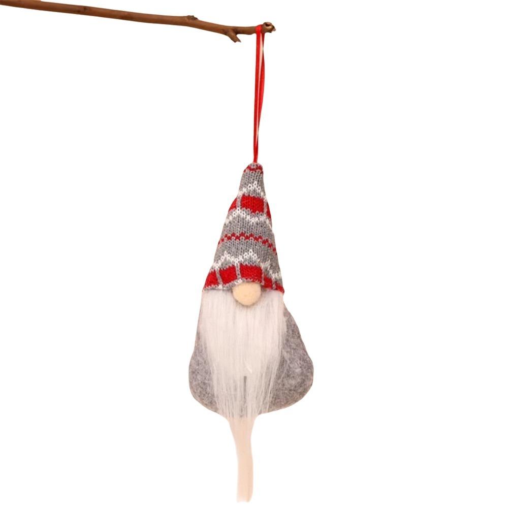 Plush Christmas Gnome Pendant Faceless Tomte Ornaments Unique Christmas Tree Hanging Doll New Year