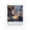 Railway Museum Bright Lights London Print