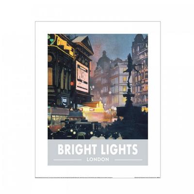 Railway Museum Bright Lights London Print