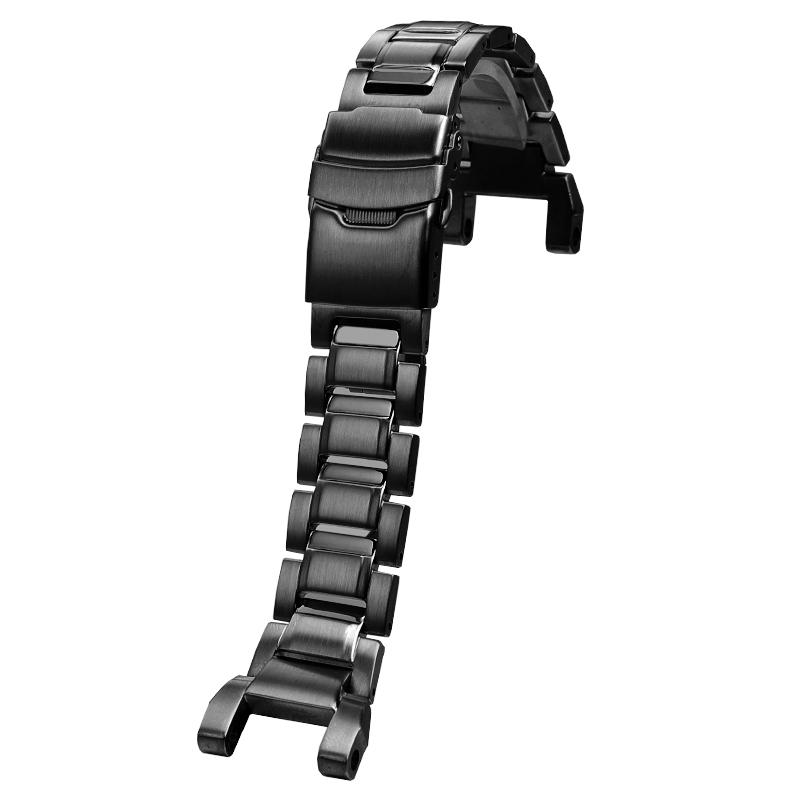 24 мм Нержавеющая сталь Ремешок Для G-SHOCK Casio GR-B100 Kongba Мужской Наручный ремешок GR-B100-1A Металлический ремешок Аксессуары для часов 24mm чёрный