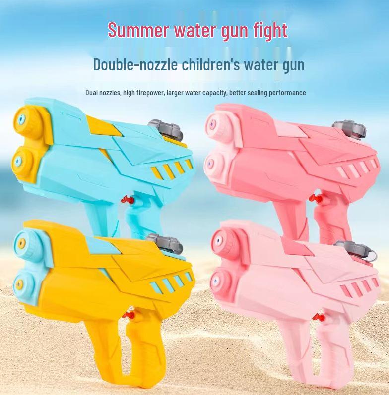 In-Stock Cartoon Eagle Water Gun: Press-Type Handheld Dual Pistols for Kids