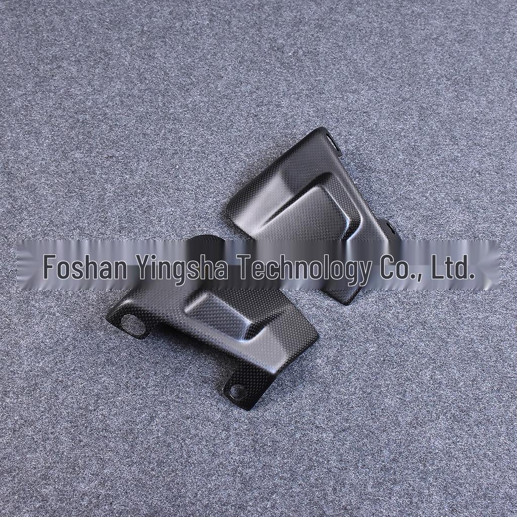 Universal Carbon Fiber Motorcycle Front Brake Caliper Air Guide Radiator Accessory