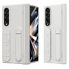 For Samsung Galaxy Z Fold4 5G Case Kickstand Wristband PC Phone Cover with Tempered Glass Film