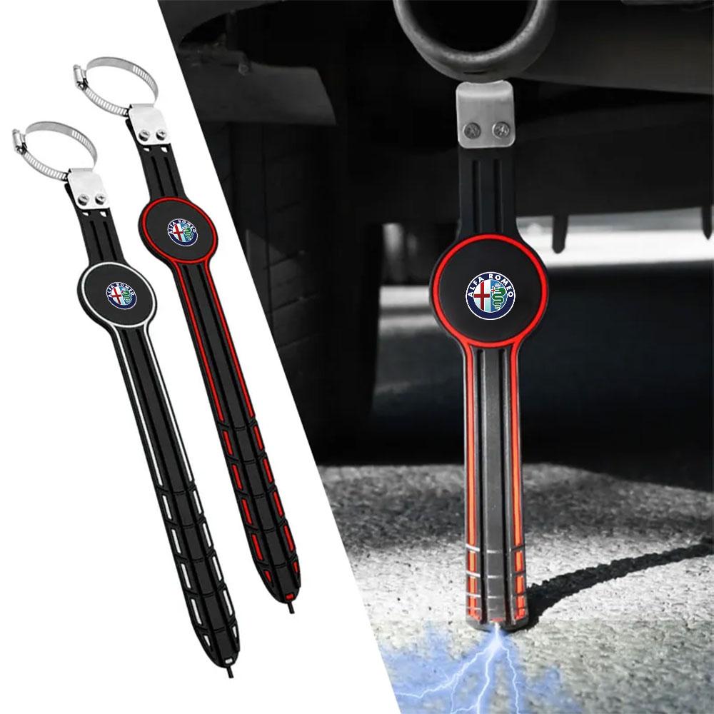WEJKM1 1pc New Car Adjustable Anti Static Strip Exhaust Pipe Earth Belt For Alfa Romeo 159 Giulietta Mito 147 Stelvio Sportiva Styling