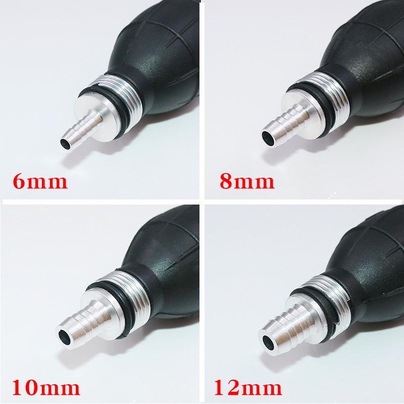 Aluminum Alloy One-Way Car/Boat Hand Squeeze Oil Pump - Suction Oil Extractor for Gasoline (6/8/10/12 Mm)