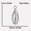 6pcs/Lot Different Size Long Water Droplets Pendant Stainless Steel Charms For Jewelry Making Supplies Bulk DIY Earrings Bohemia