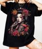 Japanese Geisha T-Shirt: Cotton Blend Soft Style