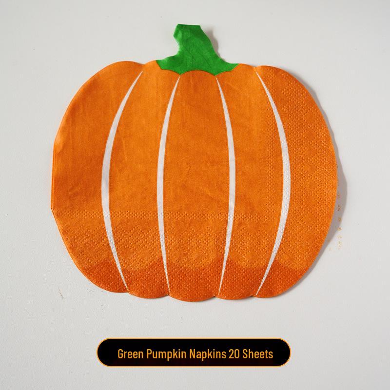 Halloweenská dýňová lucerna Stolní dekorace & Jednorázové nádobí pro atmosféru místa