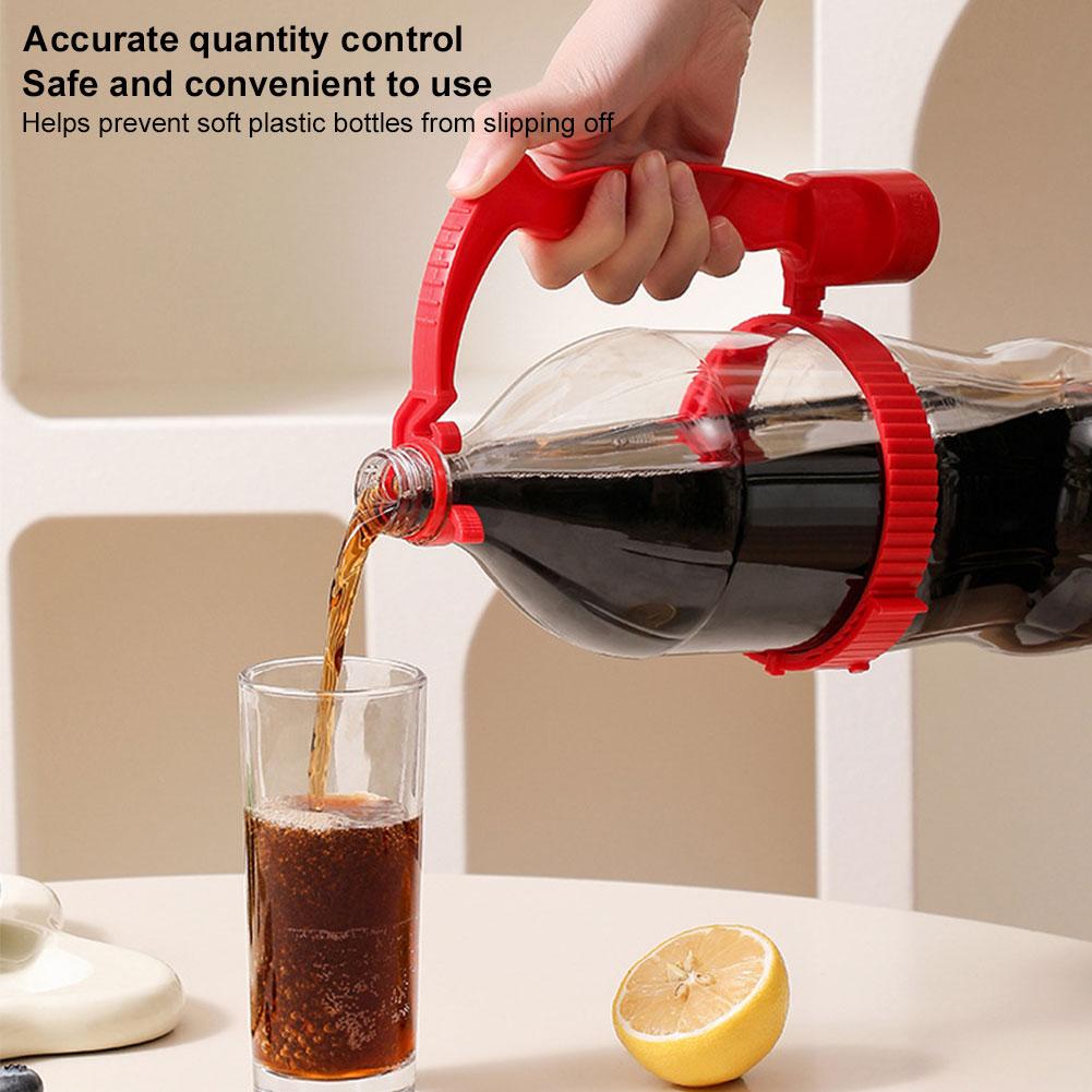Beverage Bottle Inverting Handle Holder Adjustable Flow Rate Control Drink Bottle Grip Bar Plastic Universal Bottle Holder