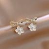 Silver Needle Diamond Bow Earrings Simple and Versatile High-quality Stud Earrings Women's Niche Light Luxury High-end Earrings