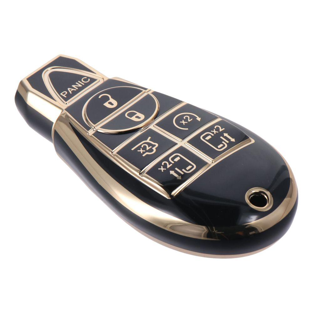 

Чехол для автомобильного ключа из ТПУ с держателем для брелока, аксессуары для грузовика Dodge Ram Chrysler Town