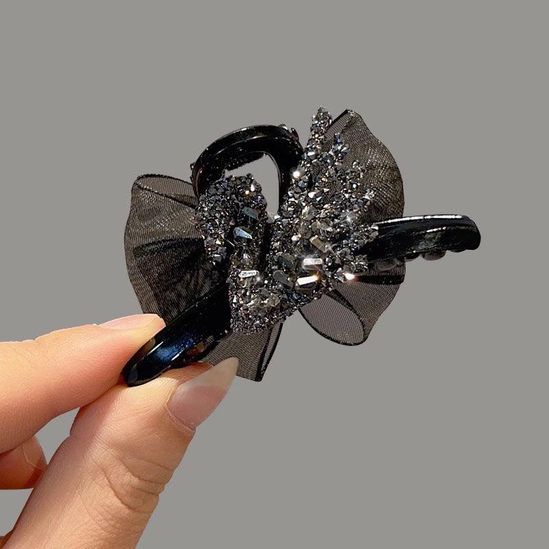Double-Sided Mesh Bow Claw Clip for Women