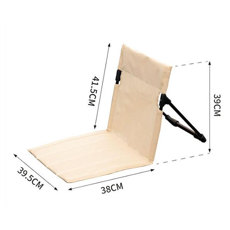 Scaun de picnic și de agrement ușor, portabil și pliabil cu cadru de fier și fibre de poliester, scaun de camping pentru exterior