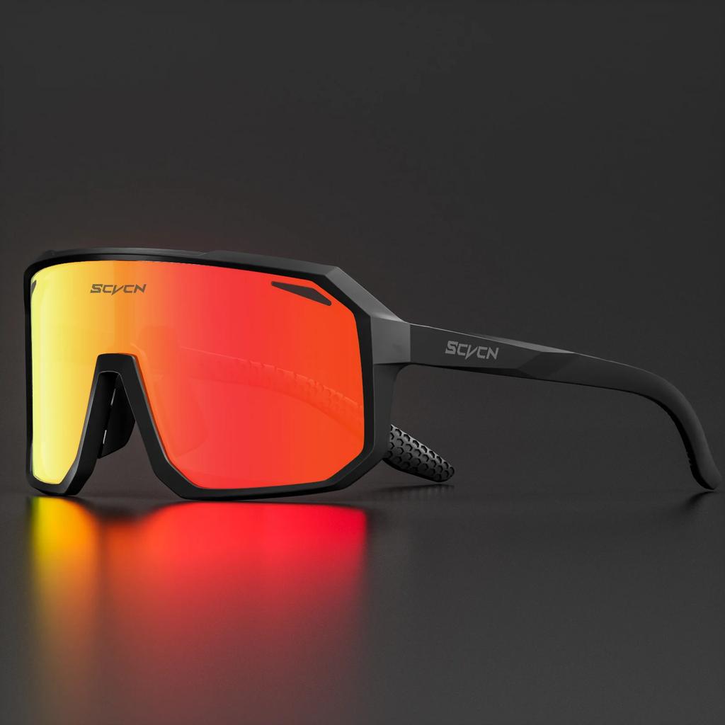 SCVCN Cycling Glasses Bike Mountain Bicycle Hiking Camping Golf UV400 Sunglasses Sport Protection Glasses for Men Women Baseball
