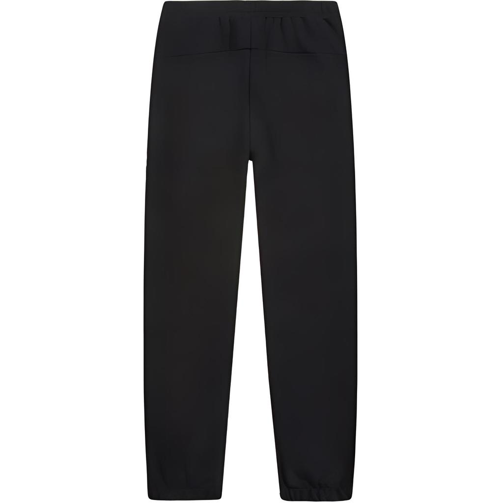 Li Ning Sports Lifestyle Series Solid Color Mid Waist Comfortable Versatile Tapered Knit Joggers Women bottoms Black AKLUA84-1