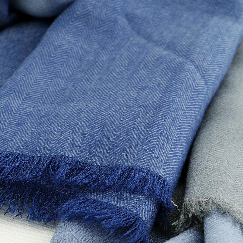 Herringbone Business Men's Wool Scarf, Autumn and Winter Warm Cashmere Scarf