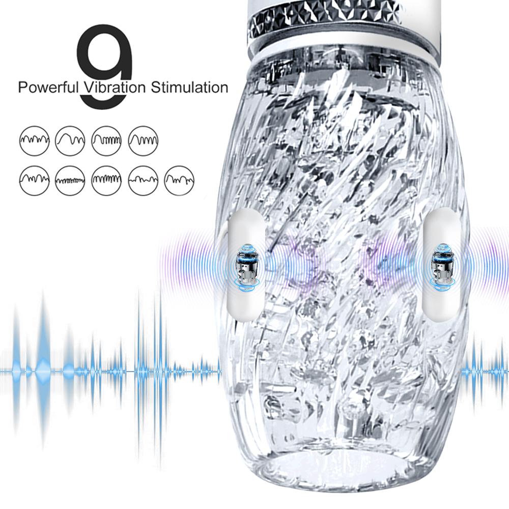 Typhoon- Automatic Male Masturbator Telescopic Rotation Vibrating Vagina Masturbation Cup Sex Toys for Men Goods for Adults