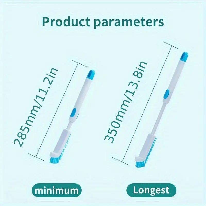 90 Degree Right Angle Bottle Cleaning Gap Brush Telescopic Sink Cleaning Brush Air Conditioner Filter Dust Cleaning Brush with Long Handle