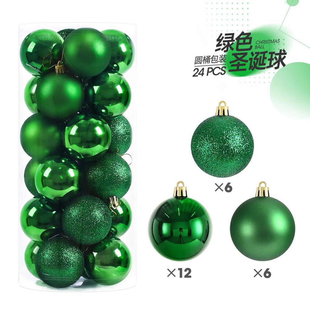 24pcs/set 3cm Christmas Balls Christmas Tree Ornaments Ball Xmas Hanging Tree Pendants Home Party Decor 2025 New Year Gift