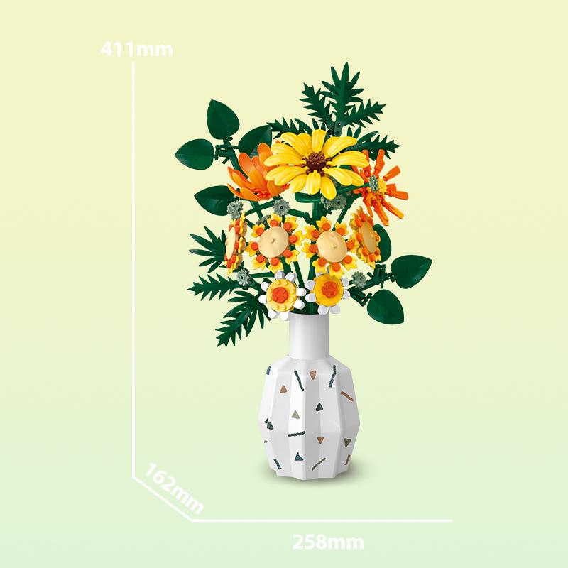 

Роза Осенняя Хризантема Букет Собираемый блок вечный цветок живое украшение игрушка Индивидуальное Создание Подарок на День Святого Валентина и Рождественские Праздники no box