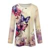 Long Sleeve Shirts For Women Cute Print Graphic Tees Blouses Casual Plus Size Basic Tops Pullover