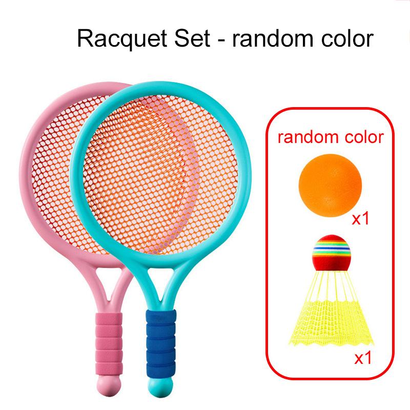 1pair Mini Badminton Racket Tennis Racket Plastic School Teaching Incentive Supplies Portable Sports Racket for Exercise TMZ