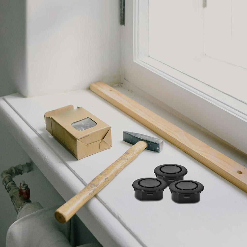 Universal Car Bumper Hole Covers 10 Pcs Waterproof Parking Sensor Caps for Front and Rear Bumper Truck Exterior Accessories 1.18X1.18X0.39In