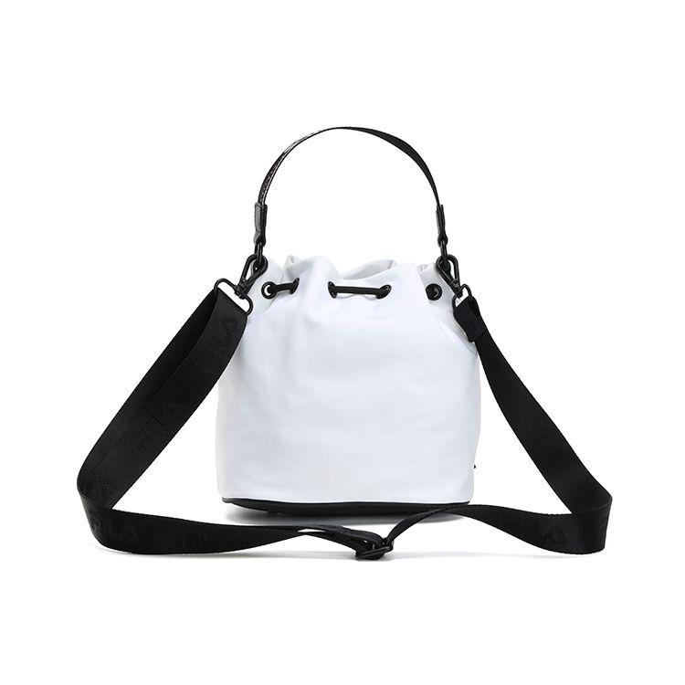 Fila Athletics Casual Drawstring Closure Fabric Bucket Bag Women Bags Jade-White A13W211169F-WT