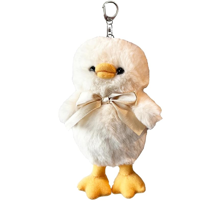 

[Stream] stream market key ring stuffed toy cute big mascot charm key ring Fashionable Fluffy chick animal TY039-J