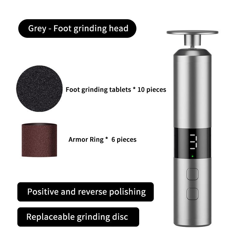 2-1 Rechargeable Foot Callus Remover and Nail Drill Combo with User-Friendly LED Display
