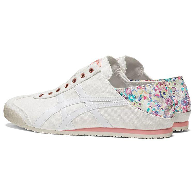 ONITSUKA TIGER Unisex Mexico 66 Paraty Cream Guava Leather Slip‑On Sneakers 1183B901-100