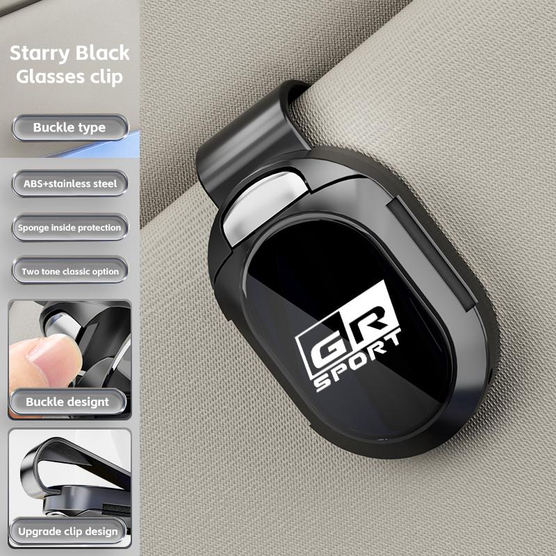 

Multifunctional card holder Car visor Glasses clip For Toyota GR Sport Gazoo Racing Yaris 86 Corolla Hilux Supra C-HR Accessorie